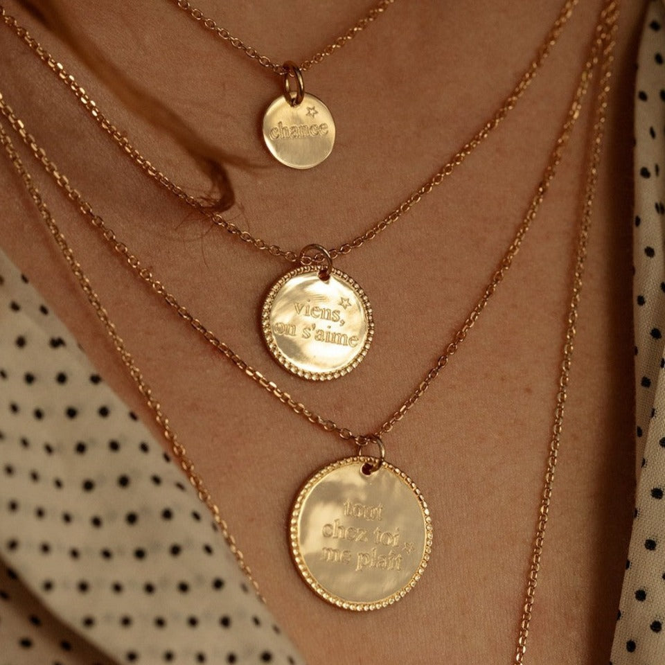 Bijoux élégants et personnalisés de Nouvel Amour, créés avec soin depuis 2007.
